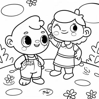 Cousin Fun Day Coloring Page 72962-58466