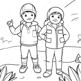 Cousin Coloring Pages