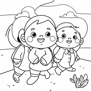 Adventurous Cousins Coloring Page 72963-58455