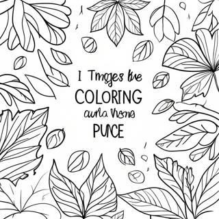 Autumn Leaves And Bible Verses Coloring Page 7297-5929