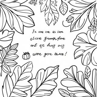 Autumn Leaves And Bible Verses Coloring Page 7297-5930