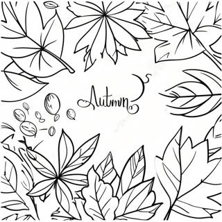 Autumn Leaves And Bible Verses Coloring Page 7297-5931