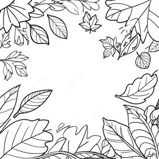 Autumn Leaves And Bible Verses Coloring Page 7297-6027