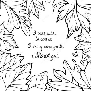 Fall Bible Coloring Pages