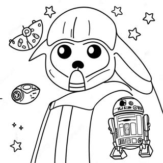 Happy Birthday Star Wars Coloring Page 73002-58493