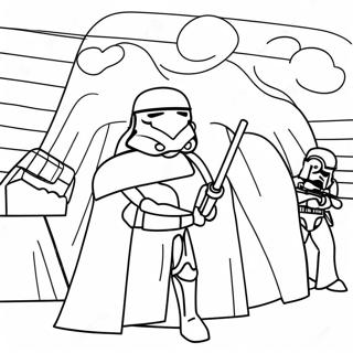 Happy Birthday Star Wars Coloring Page 73002-58496