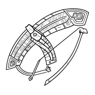 Minecraft Bow And Arrow Coloring Page 73012-58489