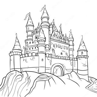 Dot To Dot Fantasy Castle Coloring Page 73033-58517