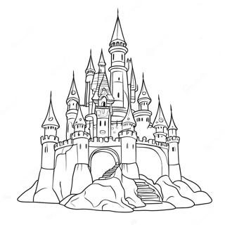 Dot To Dot Fantasy Castle Coloring Page 73033-58518