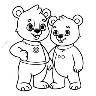 Goldie And Bear Coloring Pages