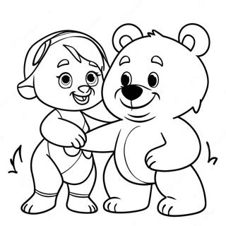 Goldie And Bear Coloring Page 73042-58516