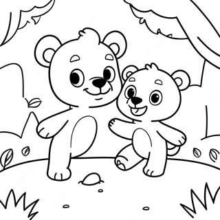 Adventurous Goldie And Bear Coloring Page 73043-58531