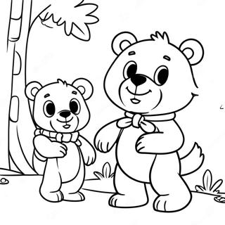 Adventurous Goldie And Bear Coloring Page 73043-58532