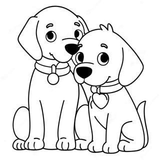 Clifford And Emily Elizabeth Coloring Pages