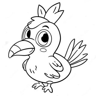 Cute Farfetch D With Leek Coloring Page 73063-58545