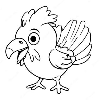 Cute Farfetch D With Leek Coloring Page 73063-58548