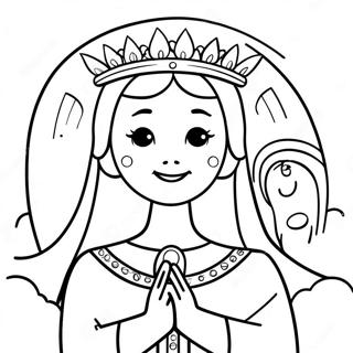 May Crowning Coloring Page 73072-58539