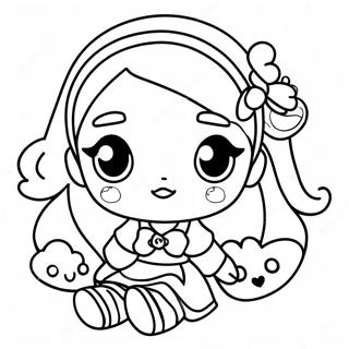 Bad Girl Cute Gacha Life Coloring Pages