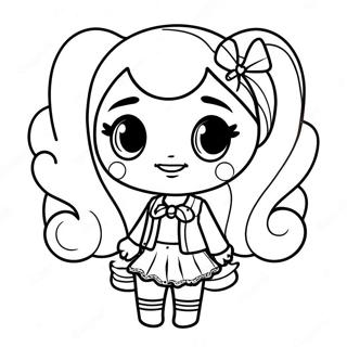 Sassy Bad Girl Gacha Life Coloring Page 73083-58554