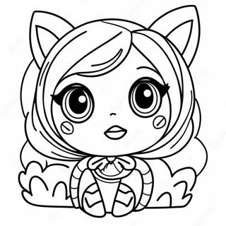 Sassy Bad Girl Gacha Life Coloring Page 73083-58555