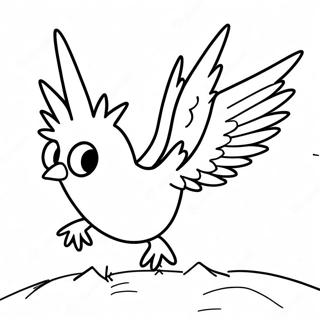 Zapdos Flying In The Sky Coloring Page 73092-58558