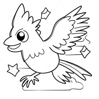 Zapdos Flying In The Sky Coloring Page 73092-58560