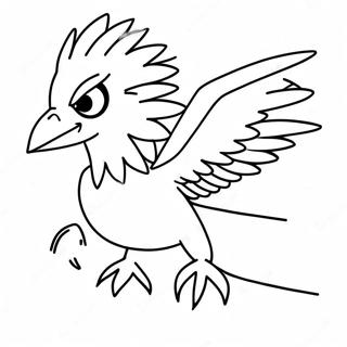 Zapdos With Lightning Bolts Coloring Page 73093-58561