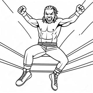 Jeff Hardy Jumping Off The Ropes Coloring Page 73103-58571