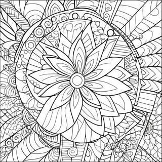 Colorful Pin Wheel Patterns Coloring Page 73132-58585