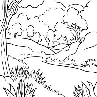 Renoir Landscape Painting Coloring Page 73143-58603