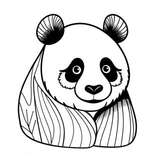 Panda Face Coloring Page 73152-58606