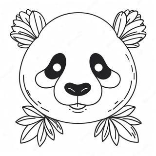 Panda Face Coloring Page 73152-58607