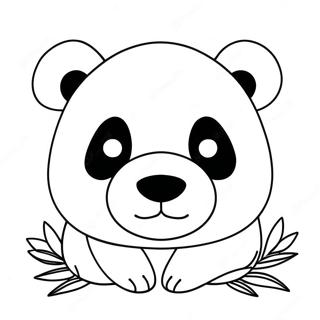 Cute Panda Face Coloring Page 73153-58610