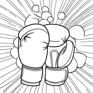 Boxing Gloves Coloring Page 7316-5943