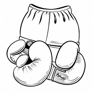 Boxing Gloves Coloring Page 7316-6034