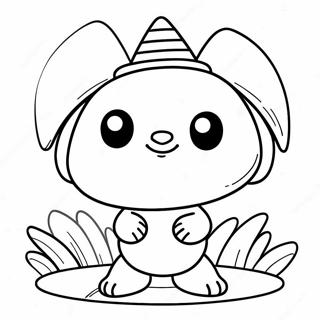 Cute Nab Nab Character Coloring Page 73173-58623