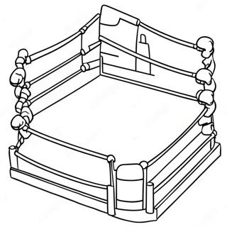 Boxing Ring Action Coloring Page 7317-5956