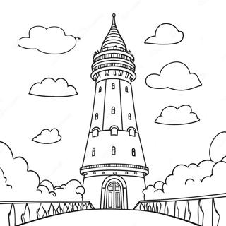 Tower Coloring Pages