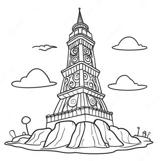 Tower Coloring Page 73192-58642