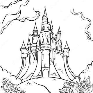 Majestic Castle Tower Coloring Page 73193-58638