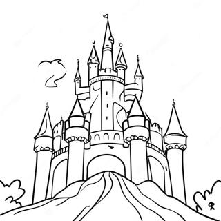 Majestic Castle Tower Coloring Page 73193-58640