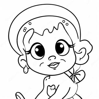 Betty Boop Classic Pose Coloring Page 731-582