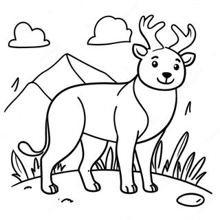 Mountain Animals Coloring Page 73202-58650