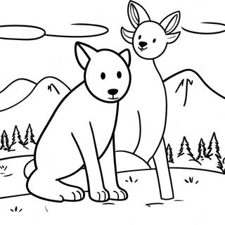 Mountain Animals Coloring Page 73202-58652