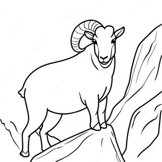 Majestic Mountain Goat Coloring Page 73203-58647