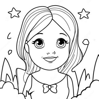 Julie In A Magical Scene Coloring Page 73213-58658