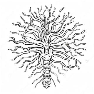 Colorful Brain Neurons Coloring Page 73223-58662