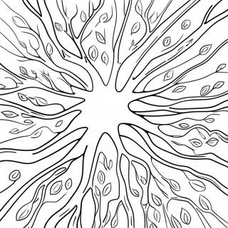 Colorful Brain Neurons Coloring Page 73223-58663