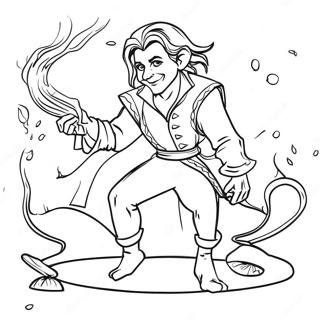 Magical Rumpelstiltskin Spinning Gold Coloring Page 73233-58677