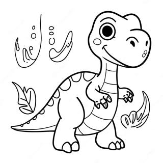 Rex The Friendly Dinosaur Coloring Page 73243-58685